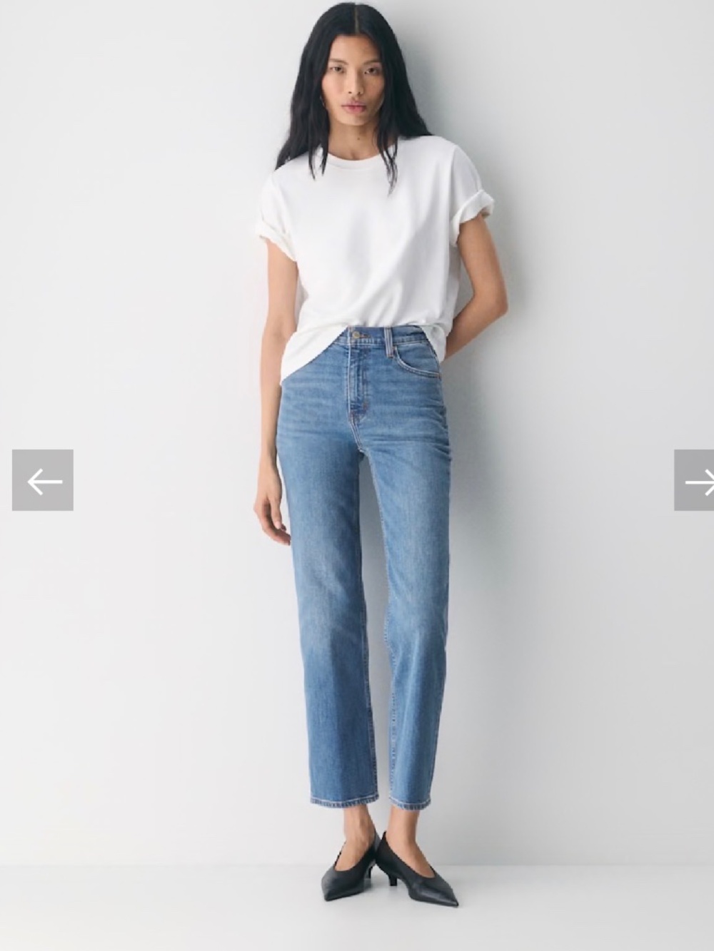 Aritzia Arlo high rise straight Jean 28L